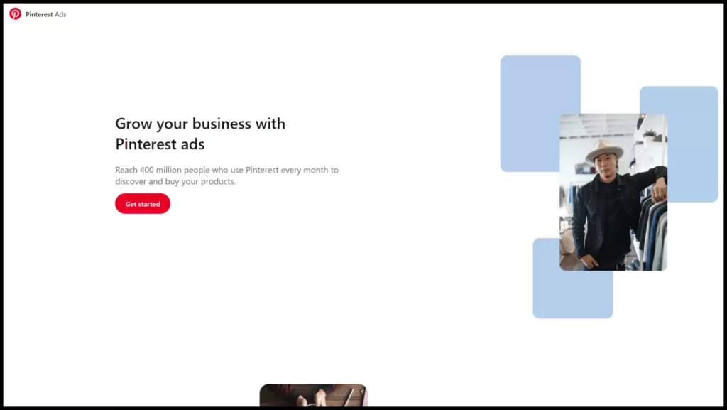 Get started Pinterest Ads Account